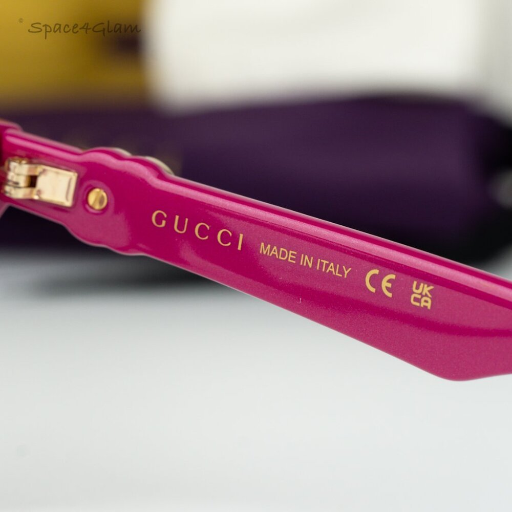 BRAND NEW Gucci GG1728O 004 Red Pink Square Women Eyeglasses GG 1728O - Picture 6 of 7